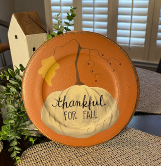 10” Thankful for Fall Plate RSV|127470