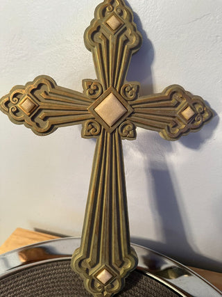 Cross Tile inlay Gold 13.5" MTS