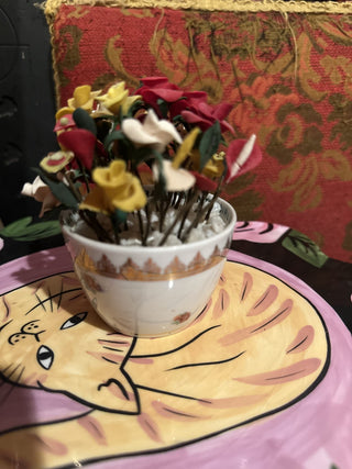 Vintage post of Roses  and calla lilies  #62 VV MTS|69084