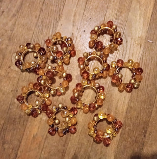 MW 10 Beaded Napkin Rings MTS|119910