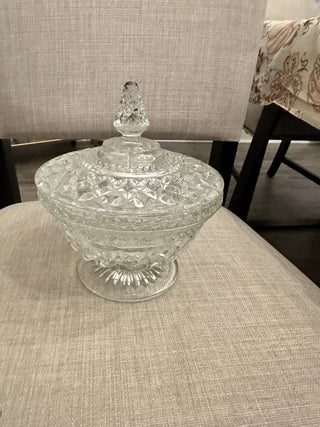 Vintage Anchor Hocking Wexford Footed Candy Dish MTS|105068