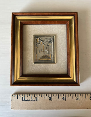Silver embossed Italian picture frame small RSV