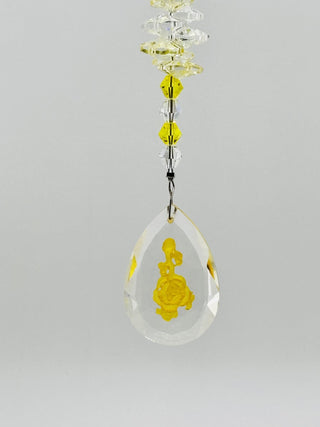 Handmade Yellow Rose Suncatcher|76374