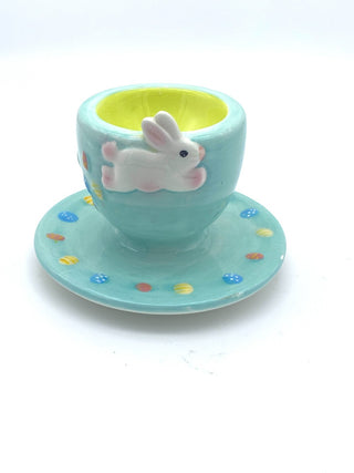 Ceramic Egg Cup with Bunny RSV|59536