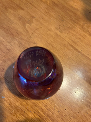 Vibtage Vines MSH ASH 1993 Iridiscent Apple Paperweight RSV|77139