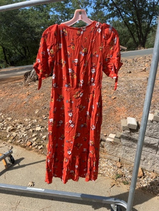 Anthropologie Maeve Eudora Floral Print Midi Dress Size 2 MTS