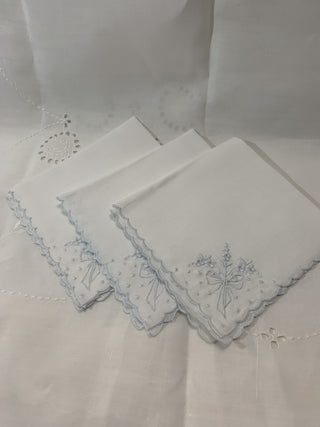 Bouquet Embroidered Napkins - Set of 3|58775