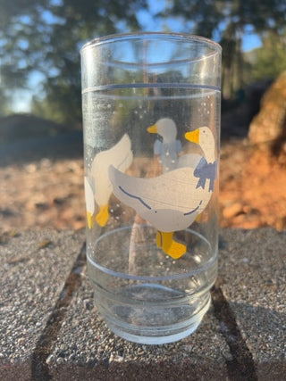 ONE Libbey Country Goose Duck Glass Tumbler