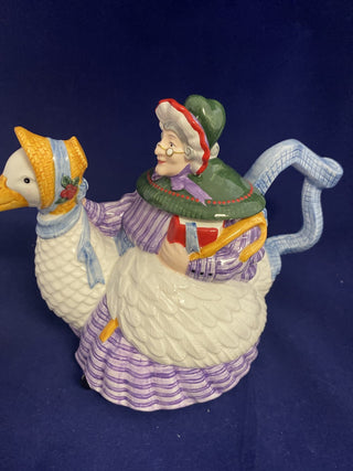 Mother Goose teapot and 3 cup set RCD|75449