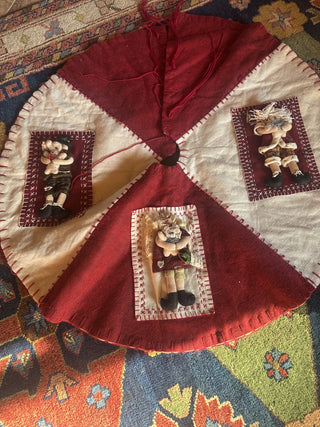 Vintage Holiday Tree Skirt 3D #62 VV MTS|124495