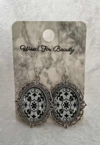 ornate oval earrings RSV