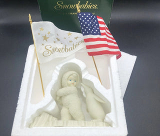 Snowbabies "It's a Grand Old Flag" original box #62 MTS VV|95103