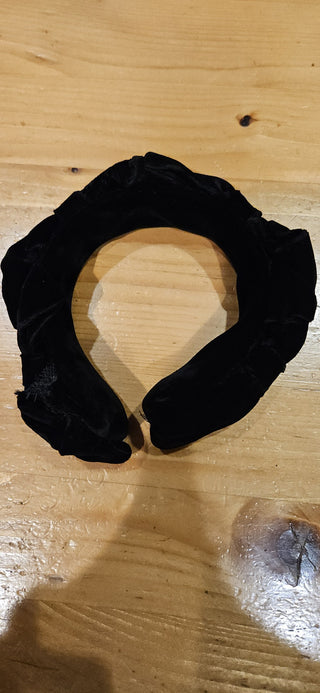 Vintage 1950s Marlo, black velvet headband, RSV|104940