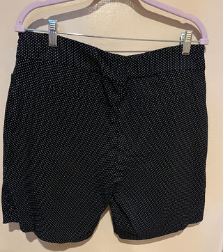Hillary Radley Black Polka Dot Shorts (XL) RSV|82406