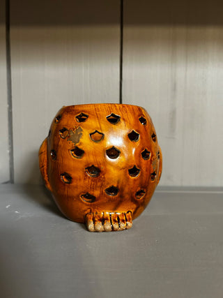 171 Brn Owl candle holder|94683
