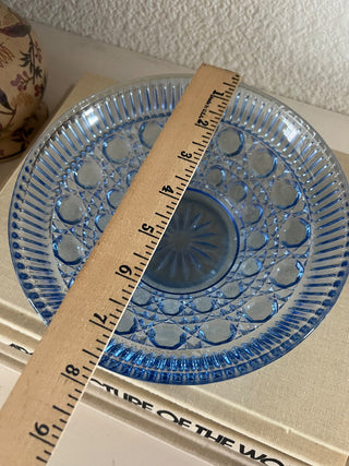 Vintage blue Indiana glass bowl RSV|109152
