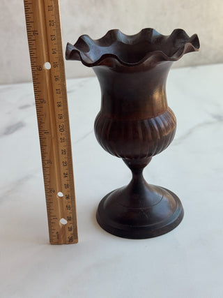 Metal Footed Fluted Footer Planter Vase|96508