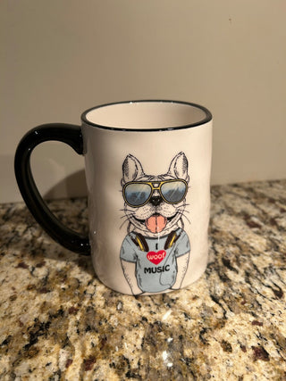 Hipster Bulldog Mug    MTS