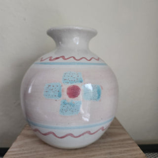 Studio Pottery - Mahon Hand-painted Pastel Southwest Orb (BRI) - MTS|133010