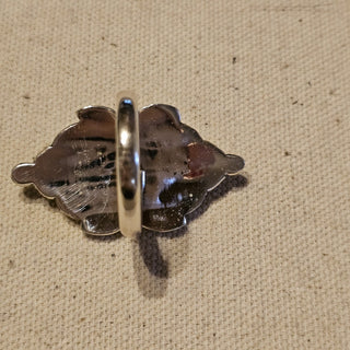 .925 3 stone honey dahlia ring sz 8|92446