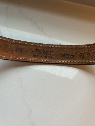 Hand Crafted 100% Leather Black Belt -RSV|130175