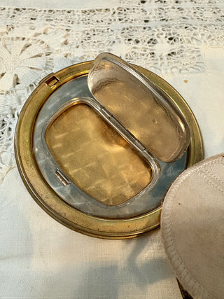 Vintage La Mode Compact with Rose AS IS - RSV|98705