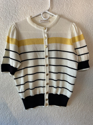 12F Vintage Vivanti Nautical Striped Sweater MTS|77063