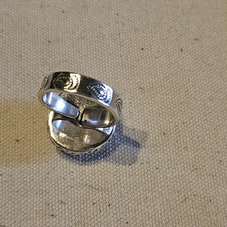 .925 white buffalo ring sz 8|89144