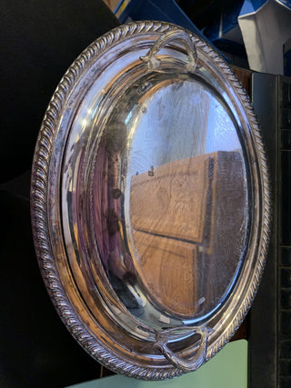 Avon Silver-plated Platter Bowl w/ Lid - MTS|51279