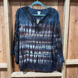 Tie Dyed Embroidered Shirt - Ladies 2|50353