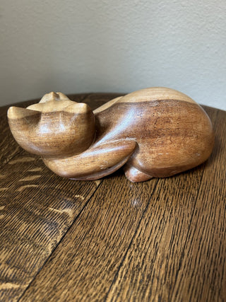 Wooden Cat Figurine  MTS|69580