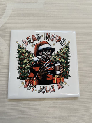 Coaster Christmas Dead Inside Freddie Horror RCD|130823