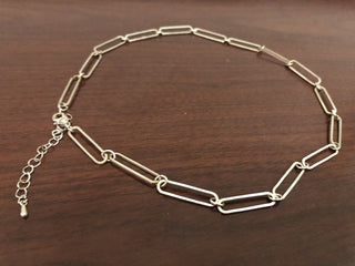 Paper Clip Chain Necklace RSV|156143