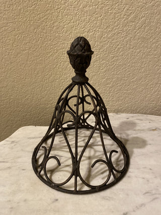 VTG wrought iron topiary cloche RCD|151148