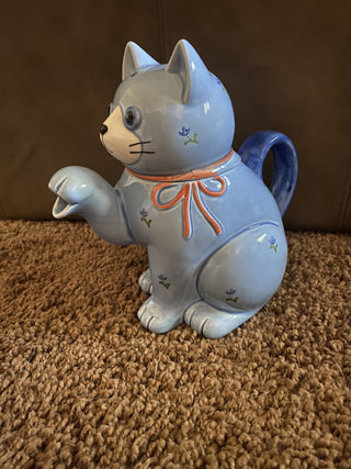 Otagiri Blue Cat teapot