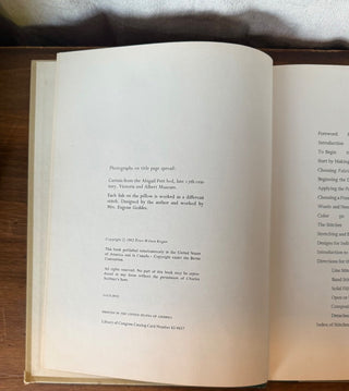 1962 Crewel Embroidery hardback (Vintage) (LZD - RSV)
