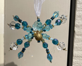 Spider Sun Catcher blue flower body|63725