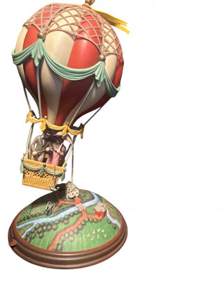 Enesco "The Balloon Ride" Hot Air Balloon, Around the world in 80 days Music Box  VV MTS