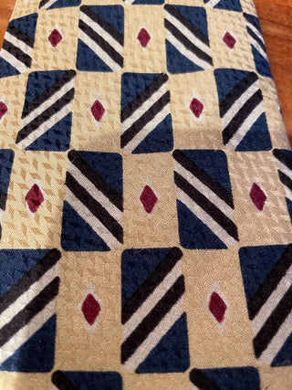 VNTG Geoffrey Beene Gold/Navy Tie~ MTS|113800