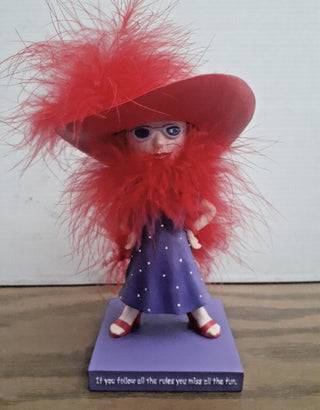 Westland Red Hat Society Figurine-RSV|78331