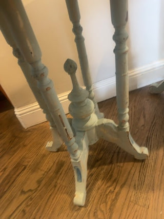 Hand painted Victorian side tables