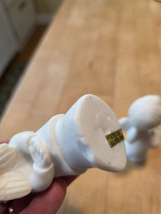 MTS 2 x Vintage White Solid Singing Angels (Italy)|124109