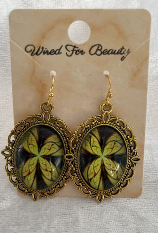 ornate oval earrings RSV