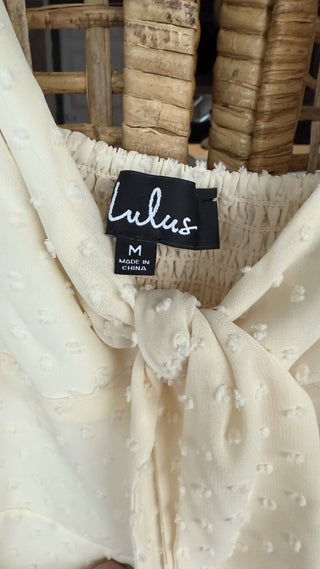 Lulus Dress (cream) Size M (LZD - RSV)|115728