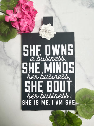 WD BUTCHER BLOCK - SHE OWNS BUS..|80573