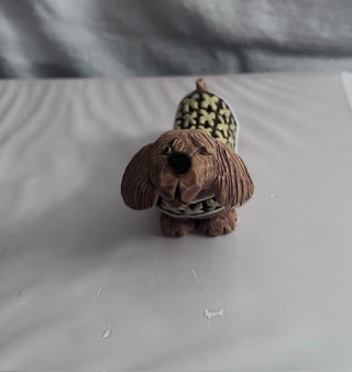 ARTESANIA RINCONADA DACHSHUND W/YELLOW SWEATER|112174