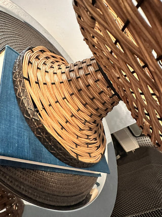 Basket Pedestal Metal/Weave MTS