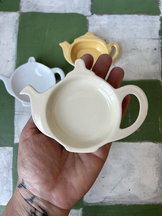 Cream Tea pot Tea bag holder|82269