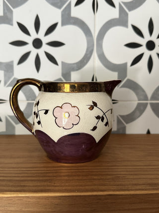 Vintage Lancaster Creamer-Pink Flowers MTS