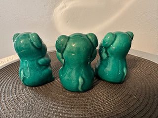 Hear See Speak Pig set 3 Ceramic  MTS